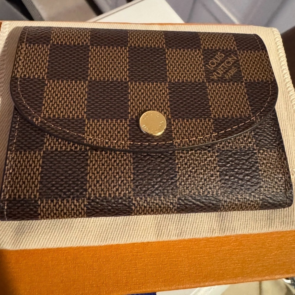 Louis Vuitton Rosalie coin purse  Damier Ebene